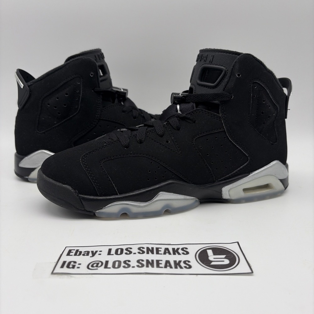 Size 7Y(GS) - Jordan 6 Retro Mid Chrome (DX2835-001)